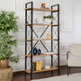 Nordure Estantería Industrial Atlantic Pine y Negro